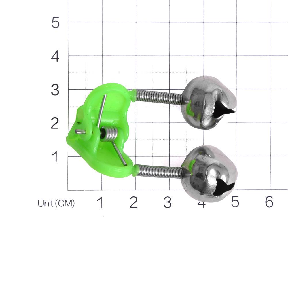 10PCS Rod Tip Clamp Fishing Pole Fish Bite Lure Alarm Fishing Bells Fishing Accessory Gifts 2025 Alert Twin Bell Ring Clip