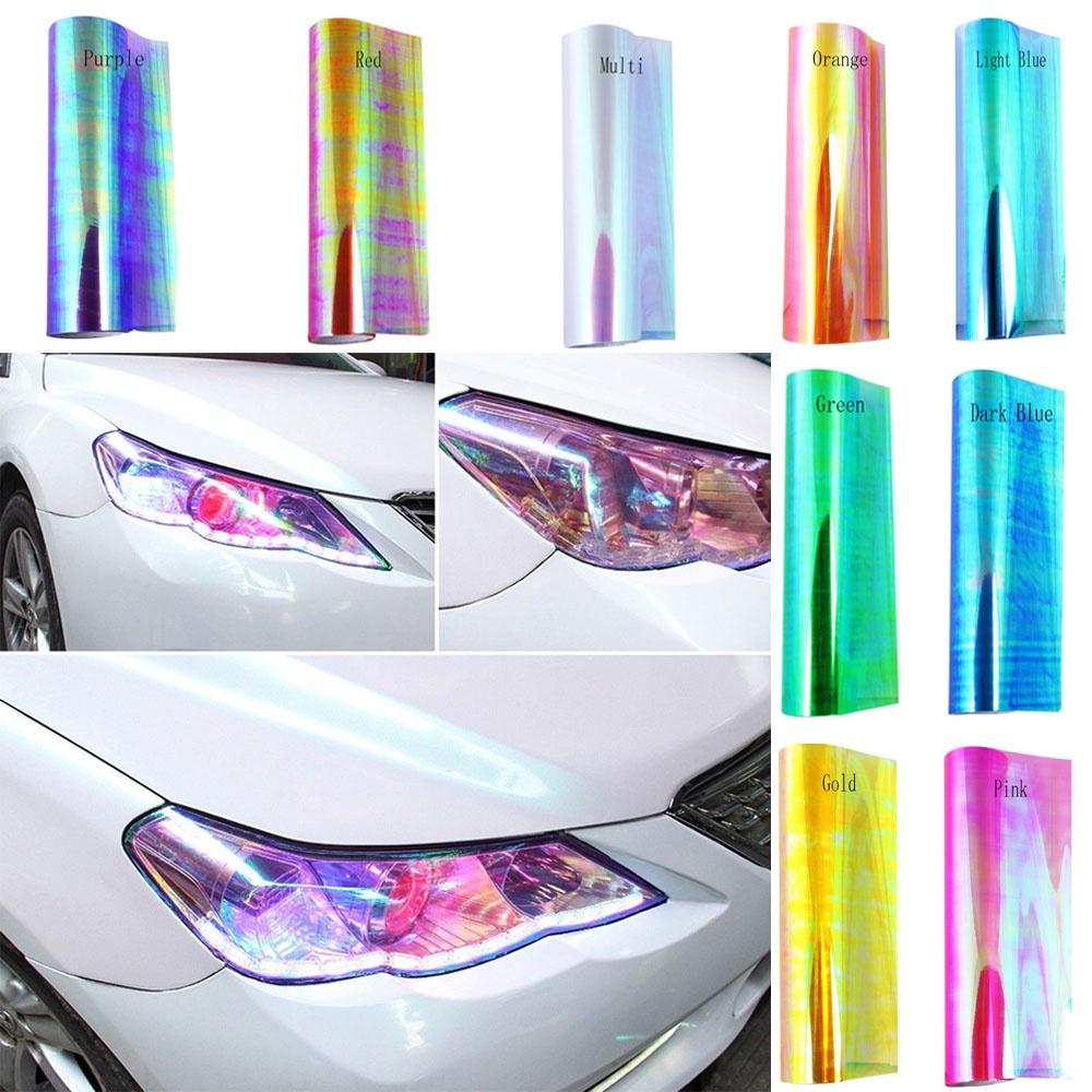 Premium Chameleon Color Changing Tint Vinyl Wrap Sticker For Car Lights And Lamps
