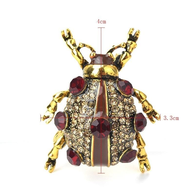 Dziki chrząszcz broszka ze zwierzęciem moda metalowy chrząszcz skarabeusz Pin Boutonniere szpilki i broszki