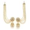 Stylish Pearl Chain Traditional Jhumki Set Earrings for Women