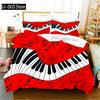 Beautiful Black Notes, Customized Bedding Set, Single Full Queen King Size Bed, Three Piece Set, 1 Quilt Cover, 2 Pillow Cover