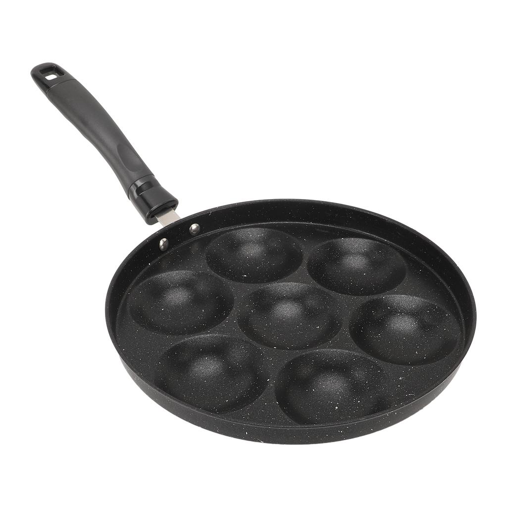 Egg Pan Omelette Fried Egg Pan 7 Holes Frying Pan Nonstick Multipurpose for Home Kitchen Breakfast Making
