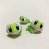 Mini 3D Printed Gecko Frog Cute Big Eye Small Animal Model Pendant Desktop Car Decoration Movable Joint Kawaii Frog Ornament