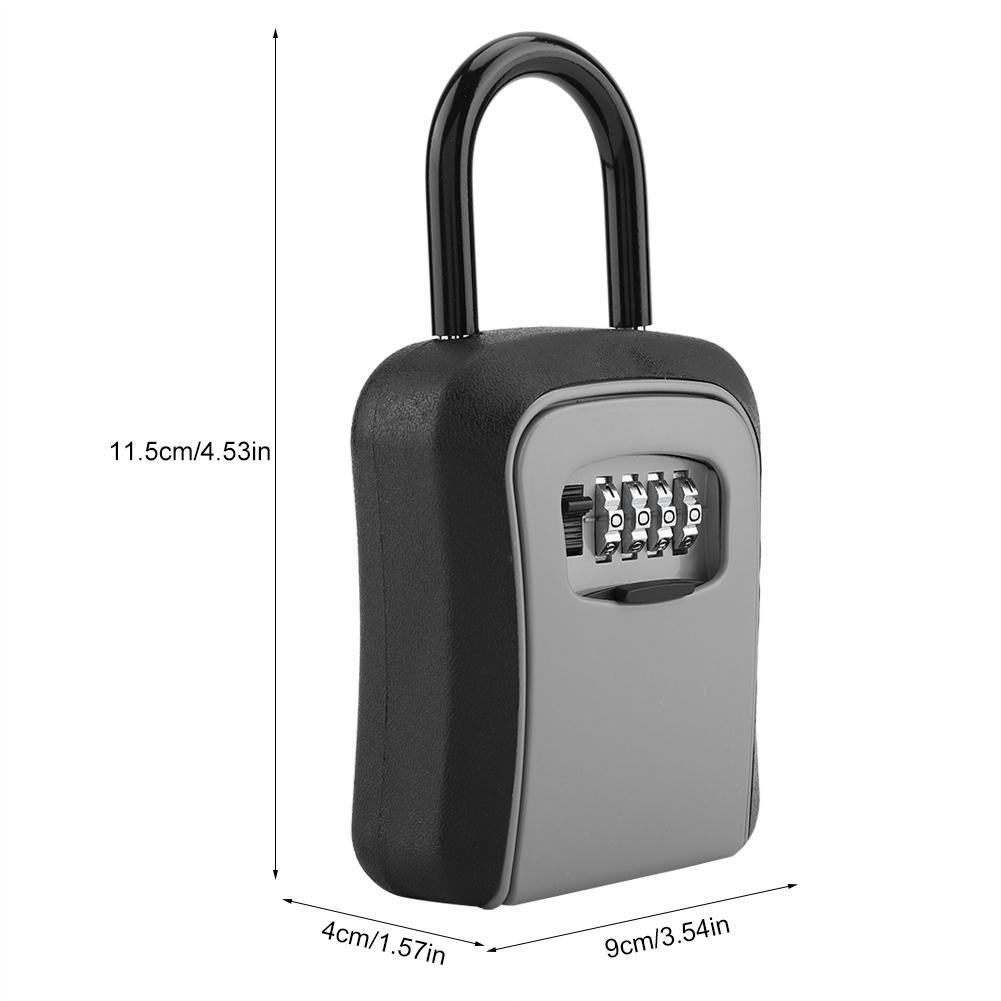 Garage Wall Mounted 4&Digit Combination Key Lock Gym Storage Security Box HA39 Garage Wall Mounted 4&Digit Combination Key Lock Gym Storage Security Box HA39