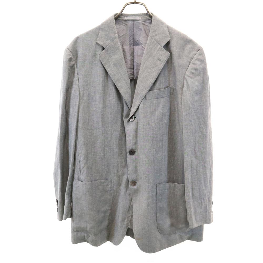 

LANVIN 90s Wool linen blend old Long sleeve tailored jacket CLASSIQUE Men s Used