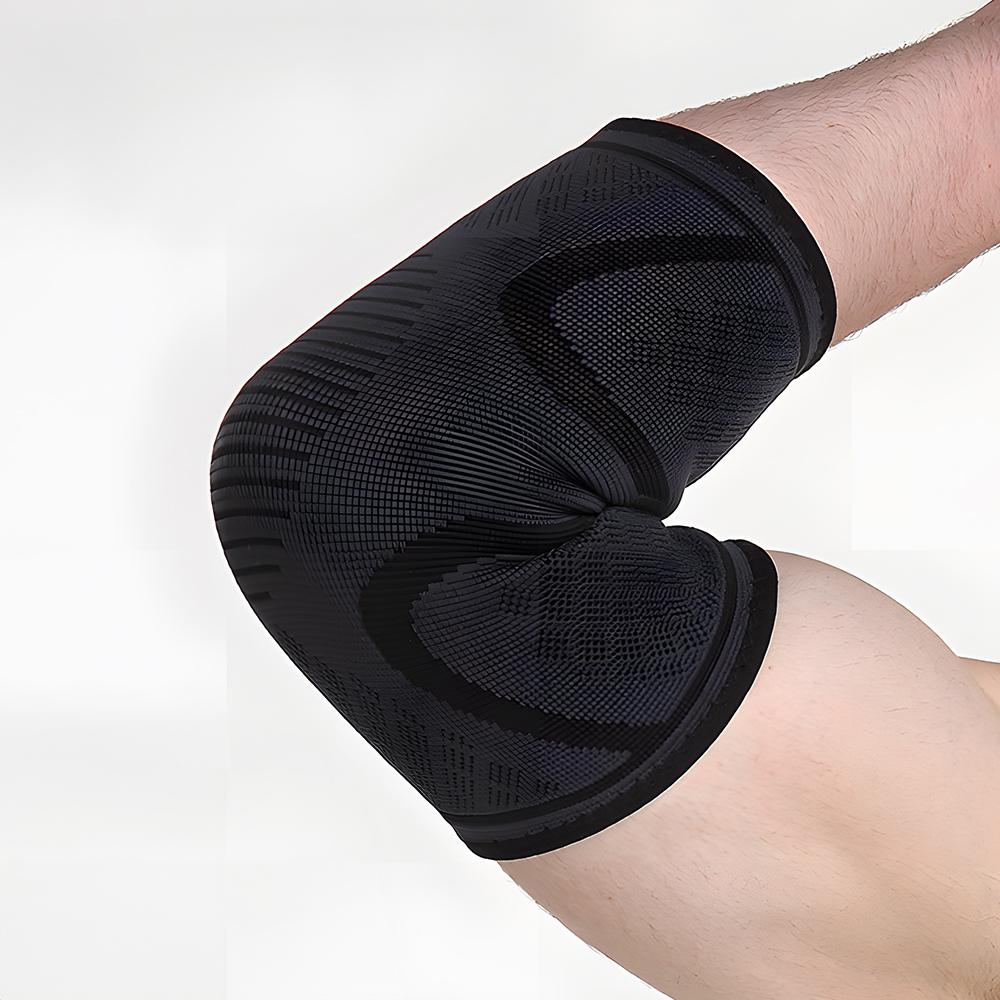 2pcs Sports Elbow Pads Elastic Gym Sport Elbow Protective Pad Pressurized Non-slip Arm Sleeve Elbow for Basketball Fitness M