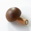 4Pcs Wooden Mushroom Refrigerator Magnet Home Kitchen Refrigerator Magnet 3D Solid Wood Magnet Crafts Ornament Wood Color