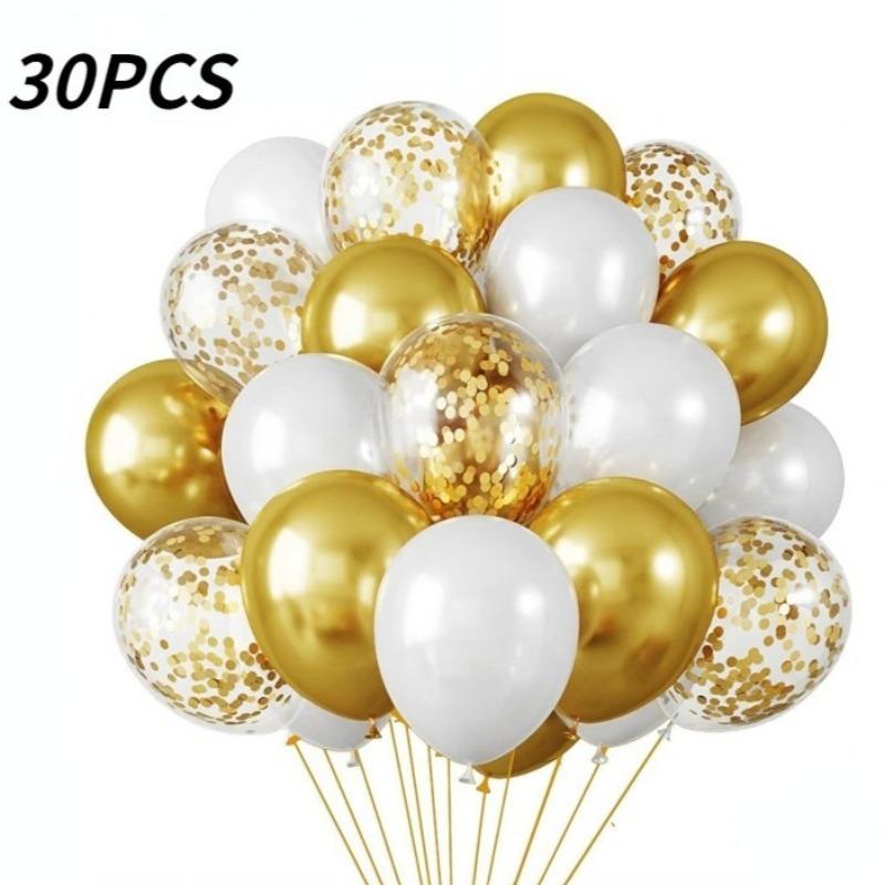 30PCS Latex Balloons for Birthday Weddings Anniversary Bridal Shower Graduation Party Decorations for Christmas, Halloween