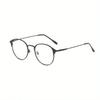 1 Pair of New Retro Metal Circular Eyeglass Frames for Men and Women's Fashion Glasses Day and Night Dual-use