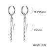 My Shape Fashion Lightning Earrings Women Men Hiphop Hoop Earring Stainless Steel Gold Punk Jewelry Party Ear Accessories