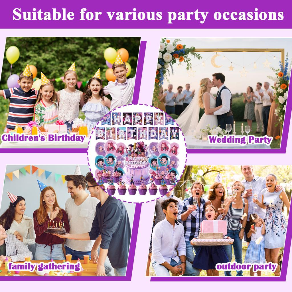 Téma Narozeninová Oslava Dekorace Dětská Narozeninová Vlajka Zápich do Dortu Přívěsek Party Rozvržení