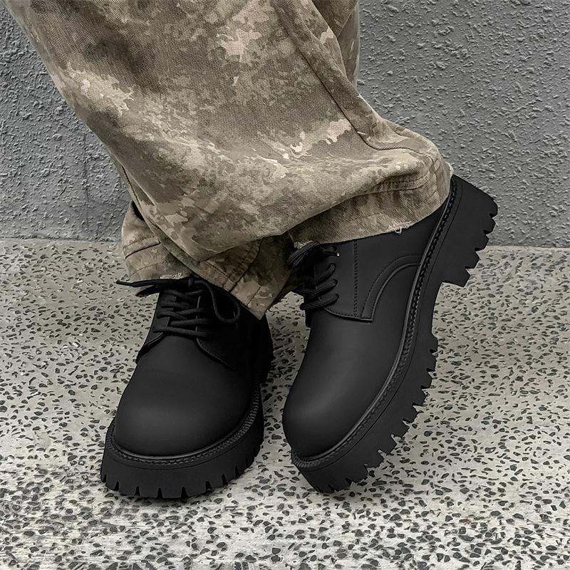 Neue Derby-Schuhe im britischen Plattform-Stil Neue trendige Herren-High-Street-Freizeit-Lederschuhe Trendige Lederschuhe 9266-J