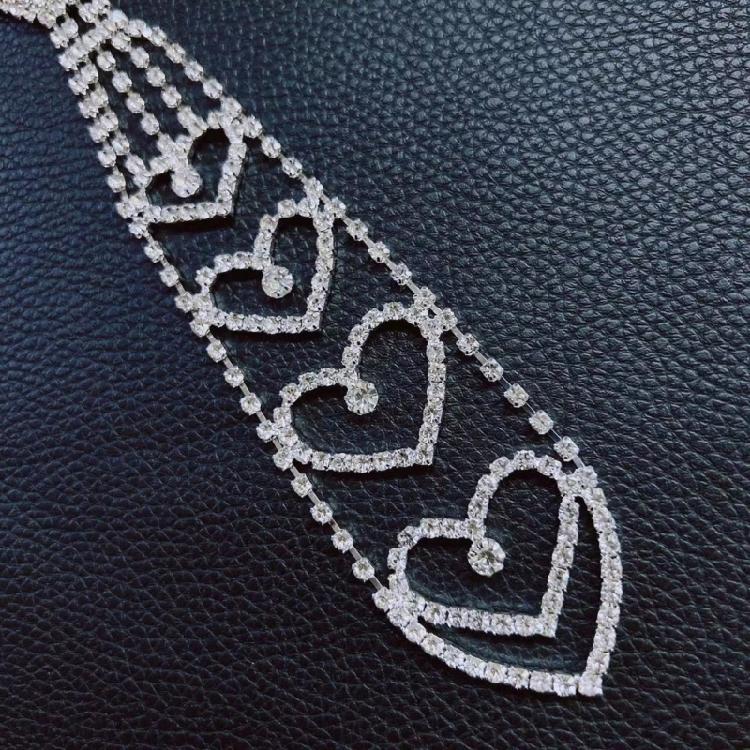 Atemberaubende Strass-Krawattenkette Moderne Stadt-Trend-Halskette Pailletten-Krawatte für Hochzeiten und Firmenveranstaltungen