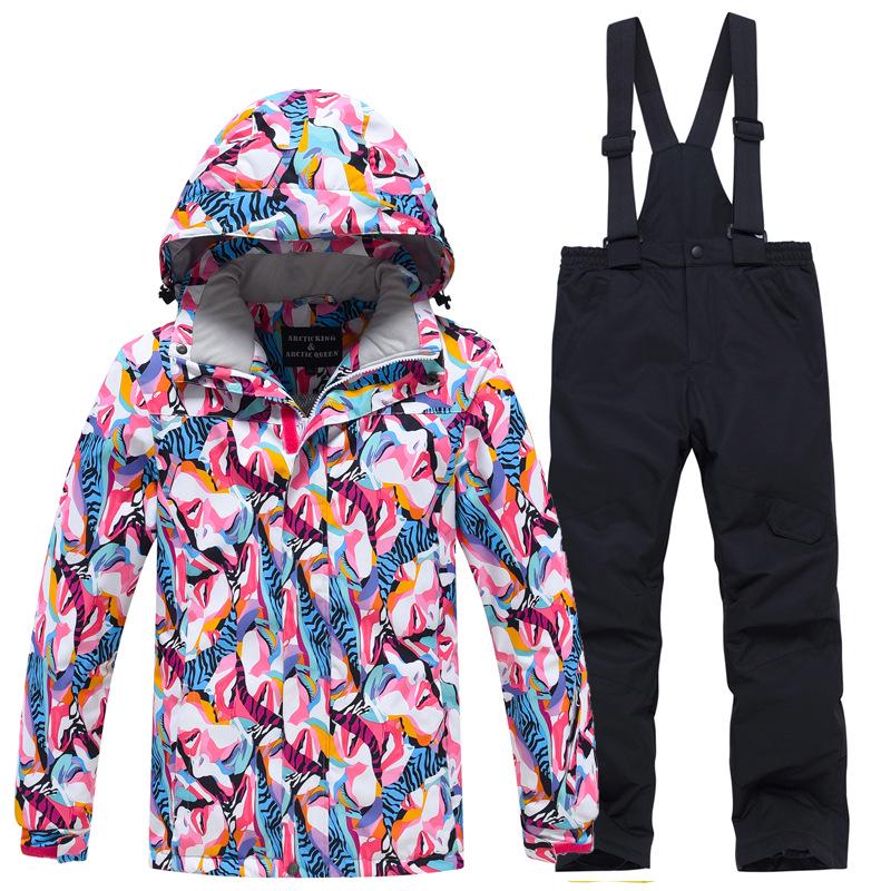 Children's Thickened Two-Piece Ski Suit for Boys and Girls - Warm Outdoor Winter Wear