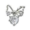 Ribbon Bowknot Nail Art Charms Bow Nail Art Decoration Silver Bowknot Nail Charm