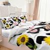 Meikeduo Pink Cartoon Cow Duvet Cover Set - 3-Piece Bedding for Bedroom/Guest Room