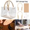 Clear DIY Tote Bag Handbag Making Kit Waterproof PVC Transparent Handmade Tote
