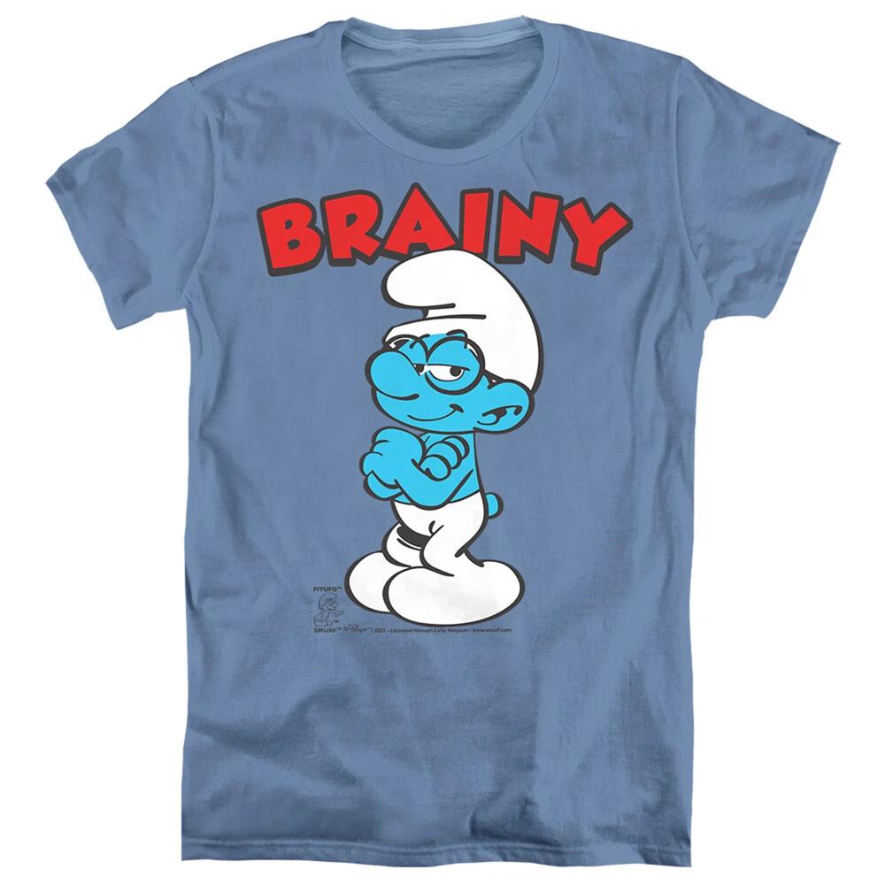 The Smurfs  Brainy  Women s T-Shirt L