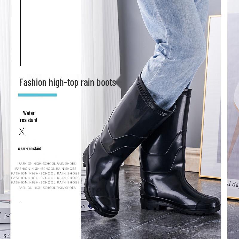 Men's Anti-Slip Waterproof Work Rain Boots