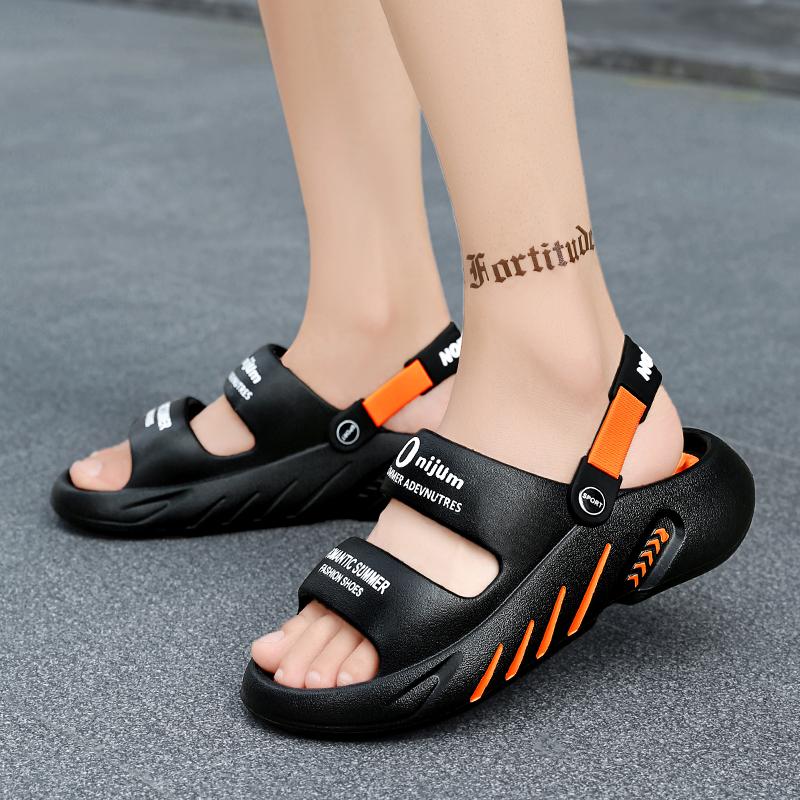 Herren Pantoffeln Sommer Atmungsaktive EVA Pantoffeln Doppelte Funktion Sandalen für Herren Leichte Sommerschuhe für Herren Große Größen 39-48