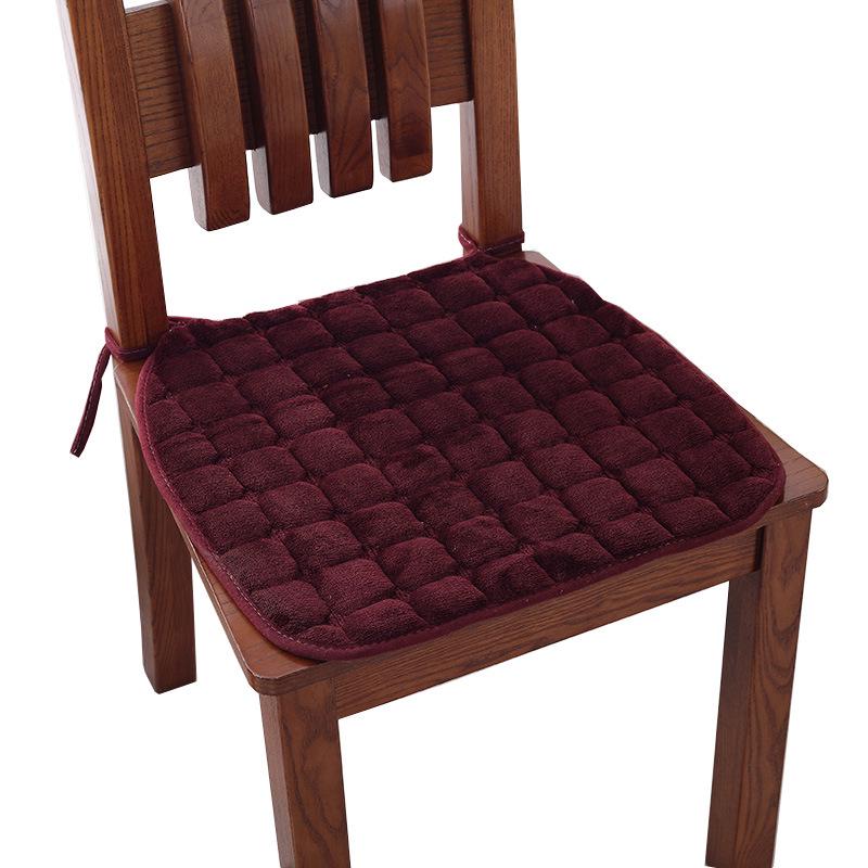 Thick Winter Plush Non-slip Chair Cushion for Dining or Office