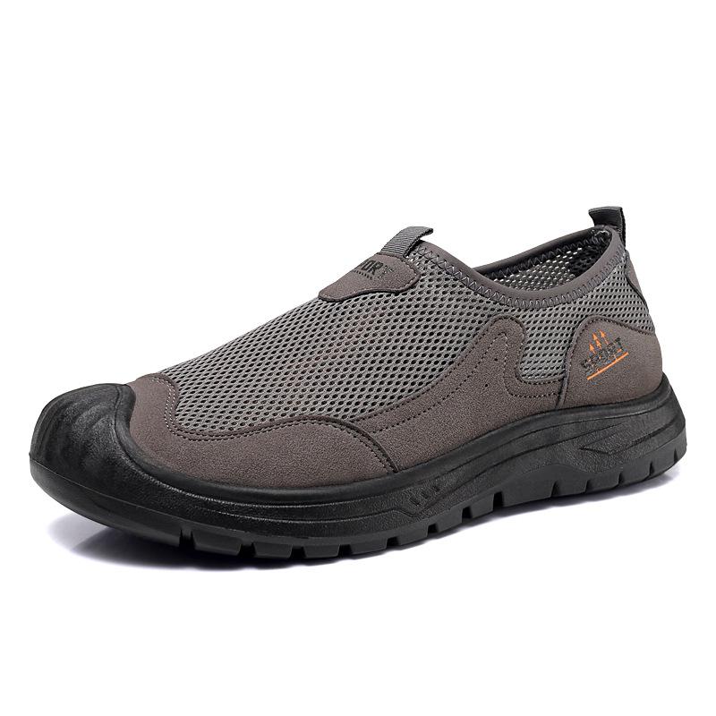 Open-cell Breathable Men's Shoes, Holey Shoes, Sporty Casual Shoes with Anti-slip Properties