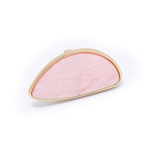 Modish Fashionable Woman Rings Acetate Plate Adjustable Finger Ring Oval Acrylic Resin Material Geometry Rings Stylish Trendy Geometric Nuptial