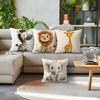 Cartoon Animals Cushion Pillowcase Printed Polyester 45X45Cm Throw Pillowcover Decorative Sofa Cushion Pillowslip Home Decor