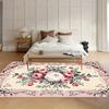 Tappeto Stampato Floreale Rosa Classico Vintage Lussuoso Moderno per Soggiorno Camera da Letto Ufficio Tappetino Antiscivolo Lavabile in Macchina