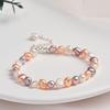 HENGSHENG AAA Freshwater 5-6mm Candy Mix Color Pearl Baroque Bracelet 925 Sterling Silver Fine Jewelry Gifts for Women Girls