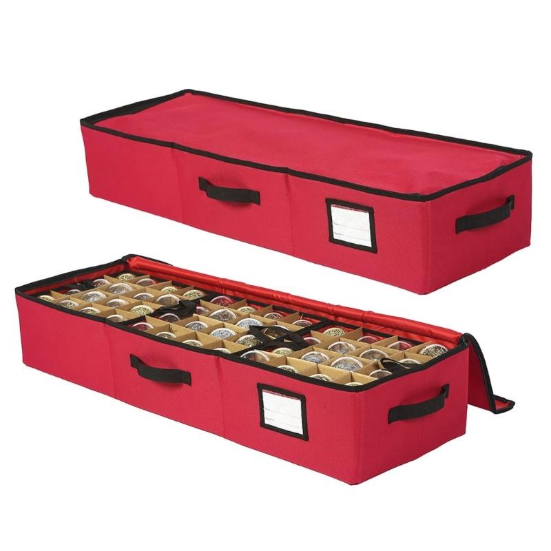 Foldable Compartment Organizers Box Waterproof Oxfords Cloth for Christmas Light Storage