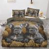 Dog Duvet Cover,French Bulldog Bedding Set French Bulldog Gifts,Soft Microfibre Reversible Quilt Cover And Pillowcases 50*75 Cm