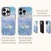 Blue Flower CatsFor Magnetic Phone Case for IPhone 17 16 15 14 13 Pro Max Plus Single Double-layer Tough Case