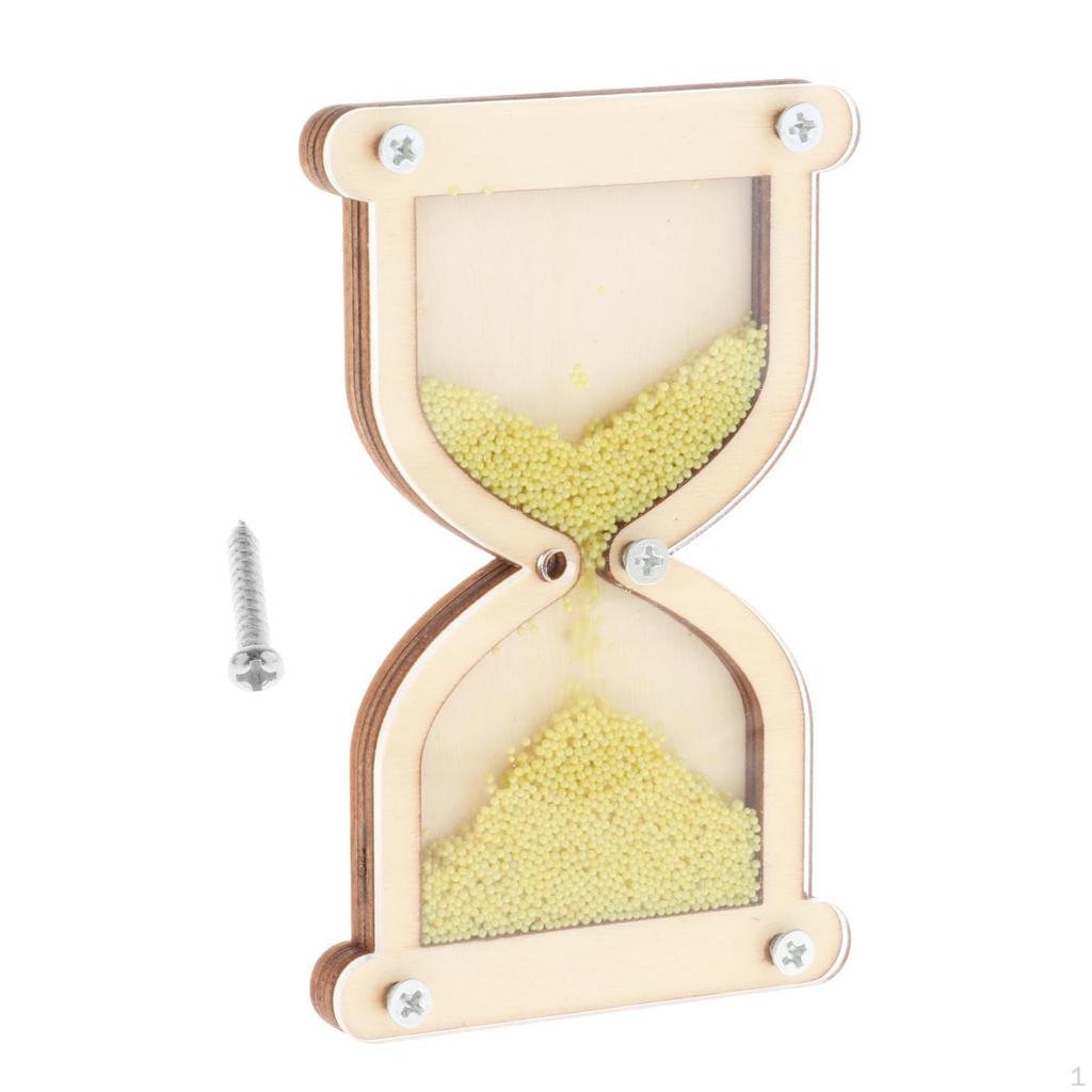 Hourglass Wooden Montessori Busy Board Material Basic Skills Learning Activities Early Teaching For