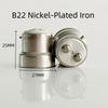 Solder-free Metal Screw Lamp Base E27 E26 B22 Nickel-plated Lamp Holder Replacement for LED Bulb Lighting Fixture