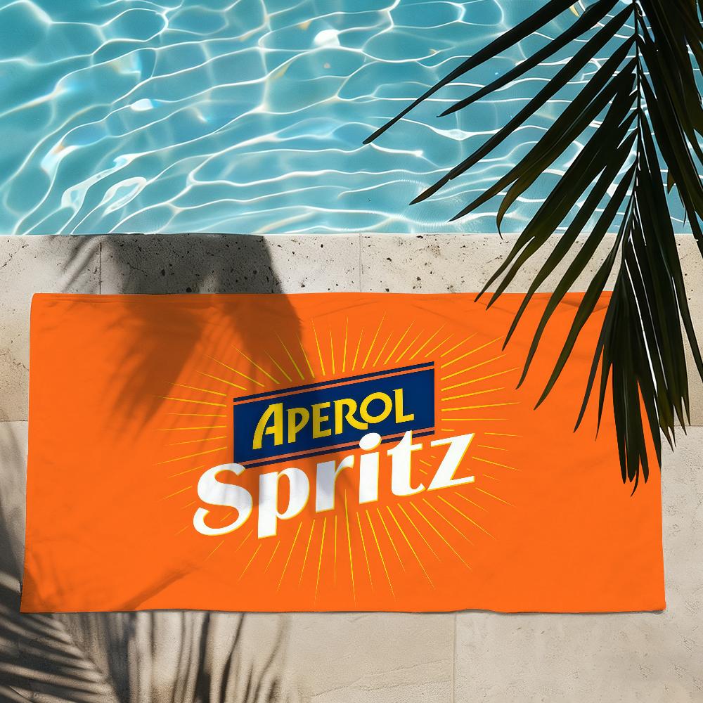 Fashion print A-Aperols Spritz Towel Drying Bath Towel Applicable To Light Swimming Camping Yoga Beach Out