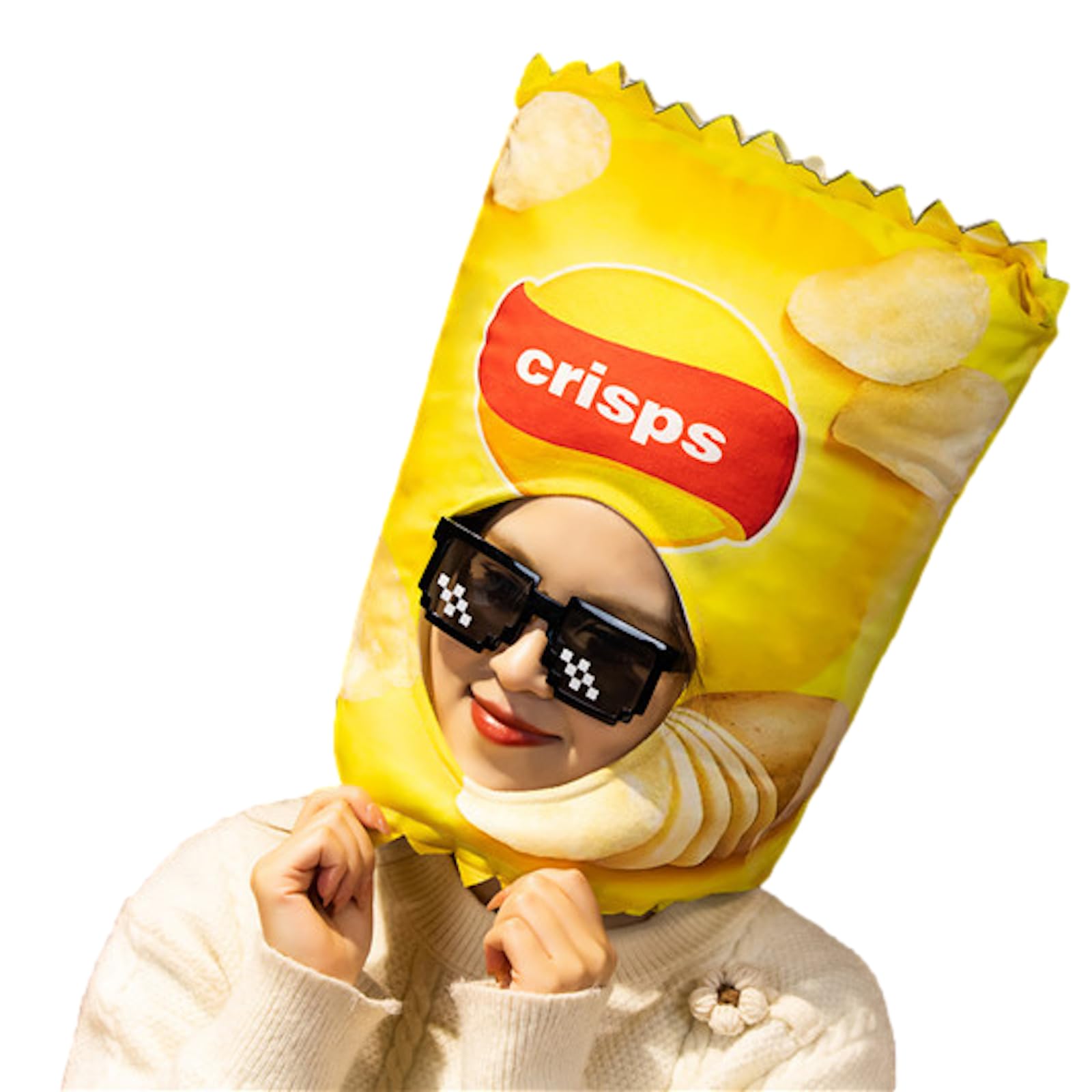 

Havely Potato Chips Funny Headgear Cosplay Costume for Halloween, Christmas, Parties, Events, Banquets, School Festivals, and More!