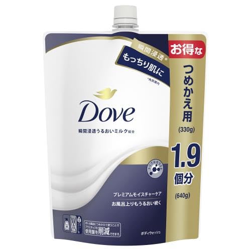 

Unilever Dove Body Wash Premium Moisture Refill, Large, 640g x 3-Pack