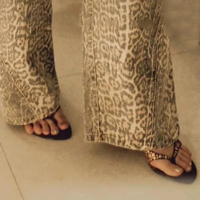 Fashion New Women's Slippers Toe Clip Thin Heels Pointed Toe Flannel Flip Flops Dress Leisure Fashion All-match Dots Zapatillas De Mujer