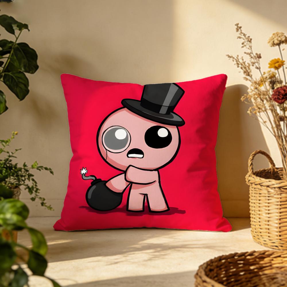 Stylish Tthe Binding of Isaacw Cushion Cover Versatile DoubleSided Pillow Case Fit for Sofa Bed Car Daily Decor