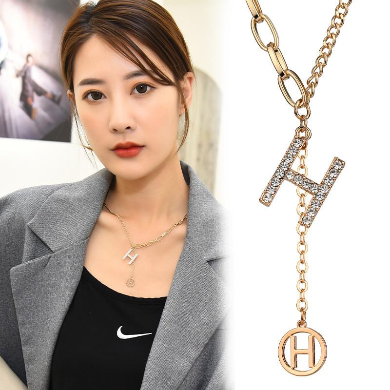 Fashionable And Elegant Letter H Tassel Necklace Ideal For Gifts On Occasions Special