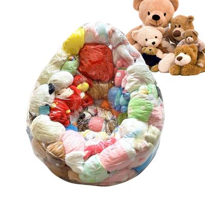 Clear Stuffed Animal Bean Bag Chair Cover Large Lazy Sofas Seat Cover Plush Toys Storage Child Adult Tatami No Filler Included