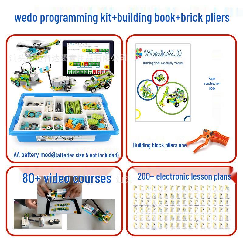 LEGO-Compatible Wedo 2.0 Programmable Robot Teaching Kit for Scratch 3.0