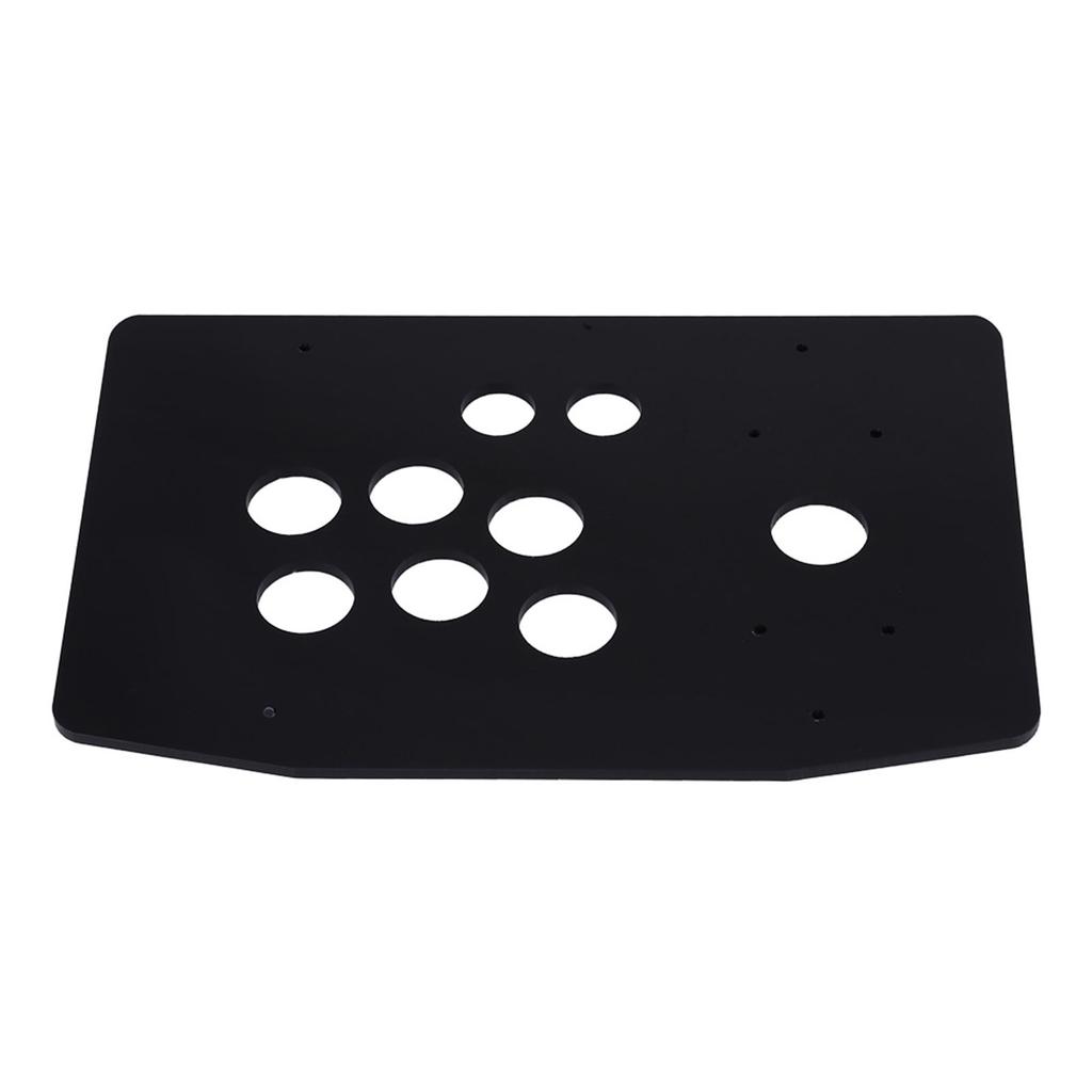 Black DIY Set Kits Acrylic Panel and Inclined Cases Replacement for Arcade Game