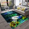 3D Luxury Dream Butterfly Flower Carpet Rug for Home Living Room Bedroom Sofa Doormat Decor,Kid Play Area Rug Non-slip Floor Mat