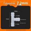 High-Temp Resistant Plastic Hose T-Connector, Quick Connect Fish Tank Accessory, PP Material