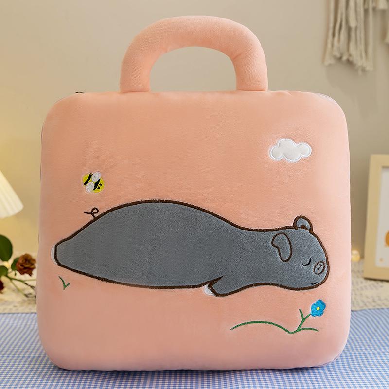 

Dual-Use Cute Cartoon Pillow Blanket: Car & Office Nap Cushion Basic (Blanket only)