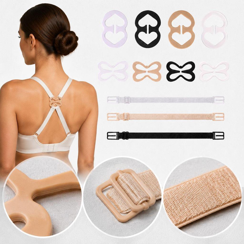 Multi-color Anti-slip Shoulder Strap Clips for Bras