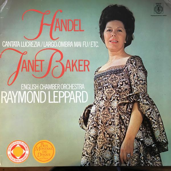 

Виниловая пластинка JANET BAKER ENGLISH CHAMBER ORCHES Кантата Lucrezia Largo Ombra Mai 64277 Германия Классика Б/У