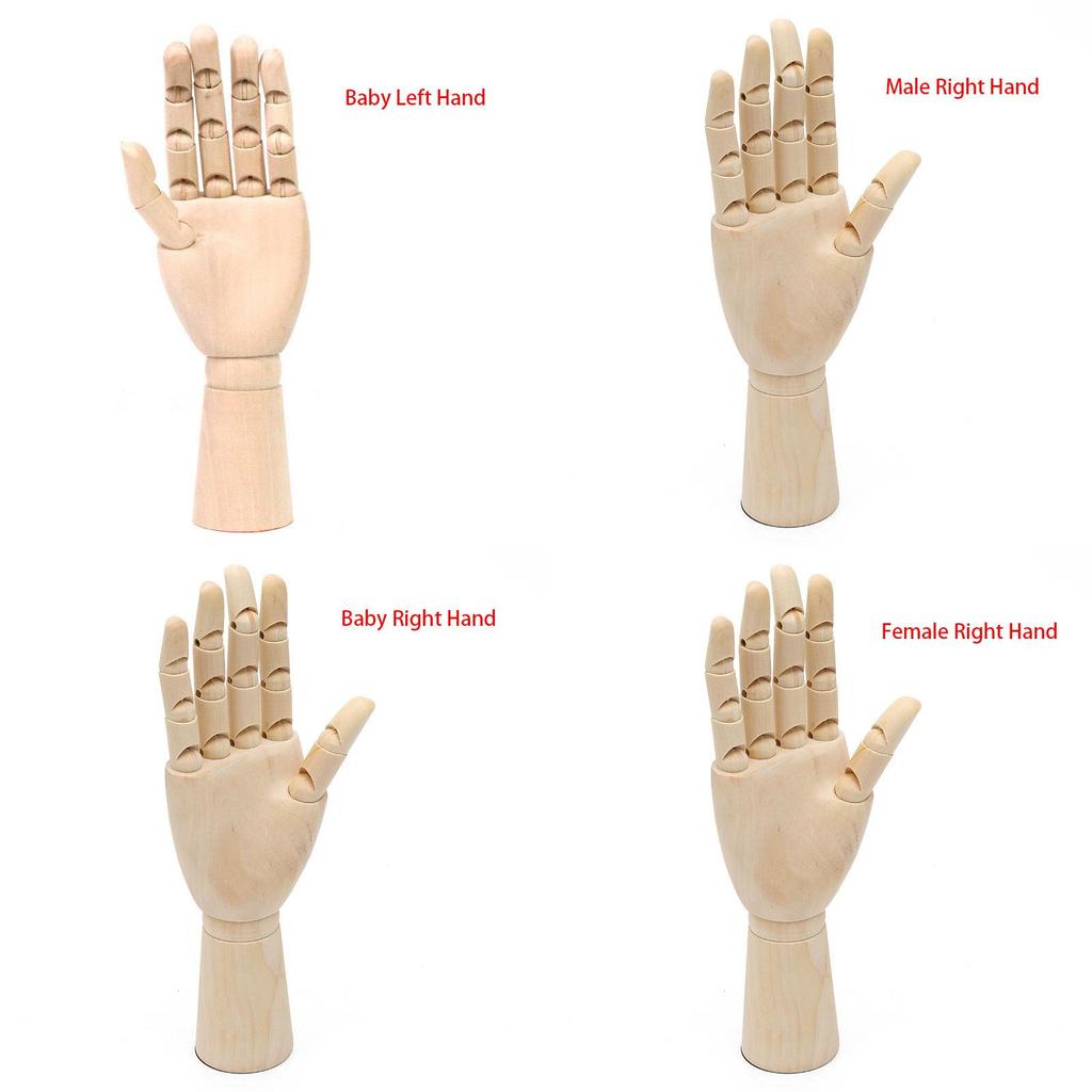 Timeless Design Wooden Right Left Hand Model For Sketching Drawing Ideal For Artists And Students